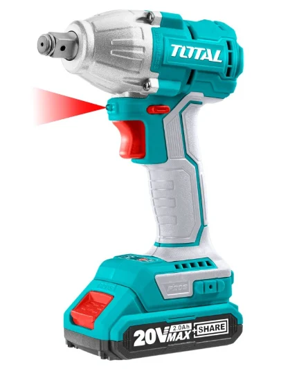 Taladro de impacto TOTAL 20 V 1/2 pulgada 400 Nm sin batería