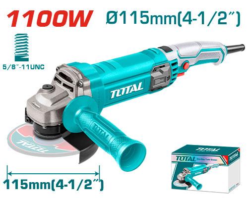 Esmeriladora TOTAL 4-1/2 pulgadas 1100 W